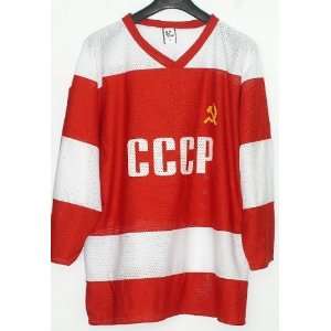    USSR Russian Hockey Jersey Vladislav Tretiak L 
