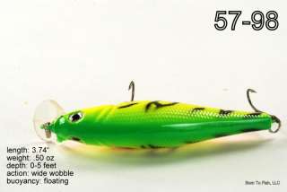 This lure is ideal for largemouth bass, northern pike, walleye, salmon 