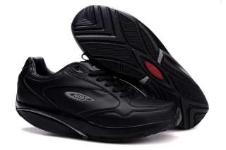   LUX Mens Black Leather Comfort Toning Athletic Walking Training Shoe