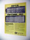 burke snap bracket single waler system 1981 print ad returns