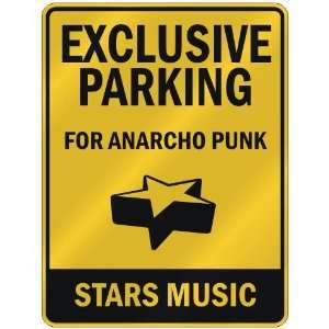  EXCLUSIVE PARKING  FOR ANARCHO PUNK STARS  PARKING SIGN 