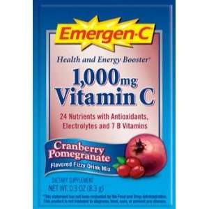 Alacer Corp Emergen C Vitamin C 1000 mg Cranberry Pomegranate 30 