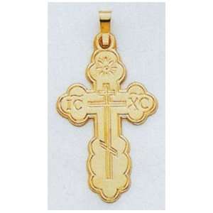  14kt Yellow Gold Eastern Orthodox Cross   XR568 Jewelry