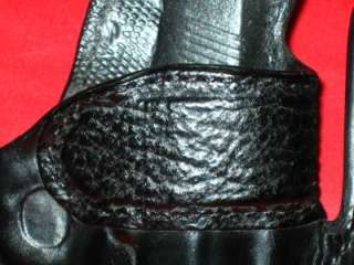   MAX 2 BLACK HORSEHIDE WITH SHARKSKIN TRIM AND LOOPS 1911 GUN HOLSTER