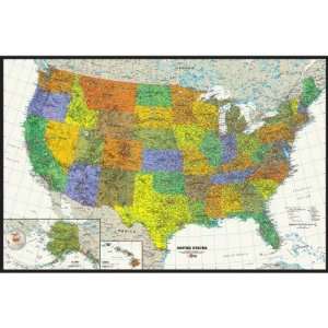  Contemporary United States Wall Map 