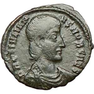   II as Caesar 355AD Authentic Ancient Roman Coin Battle Horse man Spear