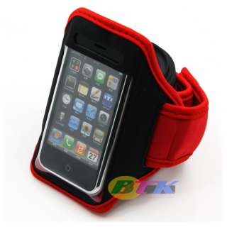 Red Sport Workout Armband Case Cover iPhone 2G 3G S  