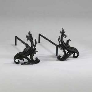   Lighting 02250 Floral Andirons, Old World Finish