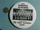 1961 Wabash Indiana High School Apaches