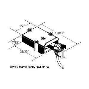  Kadee 804 Black O Scale Coupler w/Draft Gear Box & Delay 
