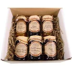 Boxed Gift Set 6 Confitures A lAncienne Andresy Jams, Each 9 Oz 