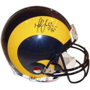 Marshall Faulk Signed Helmet   ( 