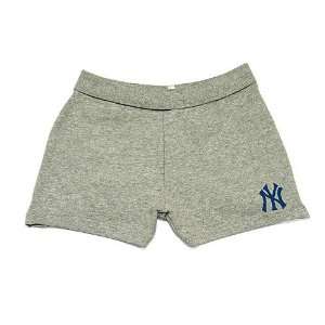   York Yankees Youth Girls Vision Short by Antigua   Grey Heather Small