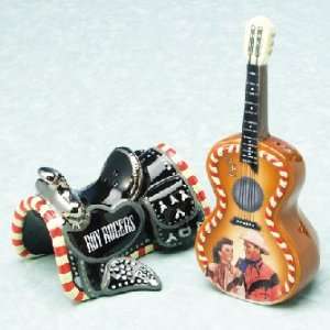 Roy Rogers Guitar and Saddle Salt and Pepper Set Kitchen 
