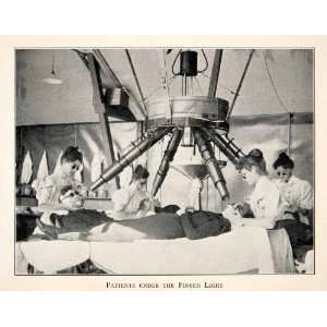  1913 Print Patient Nurse Finsen Light Niels Tyberg Lupus 