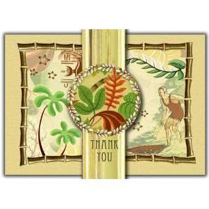  Dolce Mia Vintage Hawaiian Thank You Card   Pack of 10 