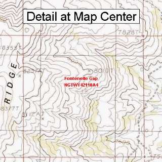  USGS Topographic Quadrangle Map   Fontenelle Gap, Wyoming 