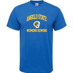Angelo State Rams Royal Blue Womens Rowing Arch T Shirt