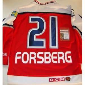  Autographed Peter Forsberg Jersey   ALL STAR JSA 