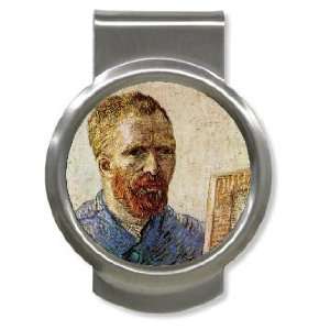   in Front of the Easel By Vincent Van Gogh Money Clip