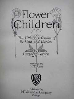1910 antique FLOWER CHILDREN~elizabeth gordon,m.t.ross  