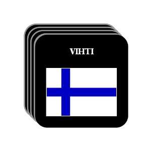 Finland   VIHTI Set of 4 Mini Mousepad Coasters