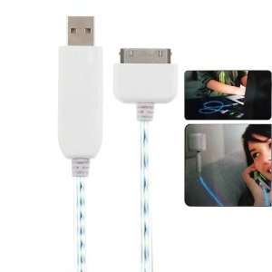   Flash Light USB Charge Sync Cable for Apple iPod iPhone iPad