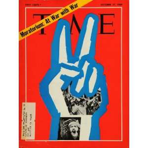  1960 Cover Peace Sign Vietnam Moratorium At War With 