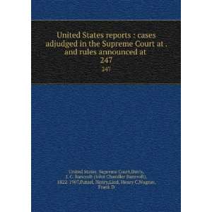   ,Lind, Henry C,Wagner, Frank D United States. Supreme Court Books
