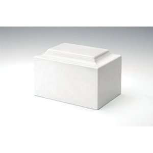    Glacier White Medium Classic Urn Vault   Engravable