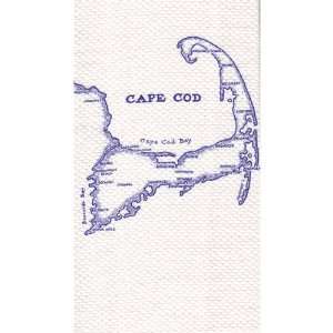    Kay Dee Designs Souvenir Towel Cape Cod Map