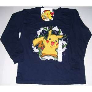  Pokemon Pikachu Long Sleeve T Shirt Youth Size XS 7 8 