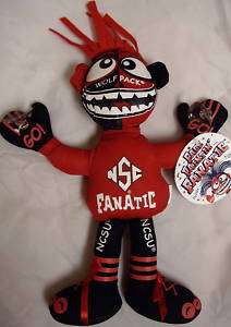 GAME TIME NCSU WOLF PACK FACE PAINTIN FANATIC DOLL  