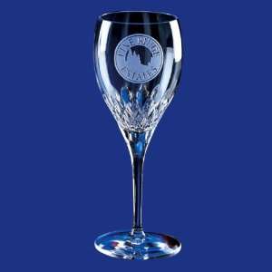   full 24% lead crystal goblet glasses with petal cut.