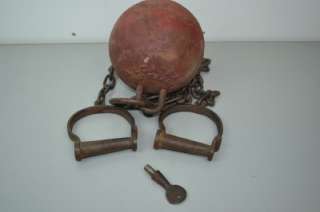 ALCATRAZ Prison Ball & Chain With Leg Iron Shackles  