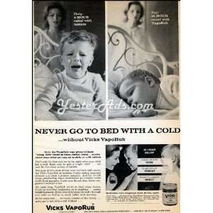    1960 Vintage Ad Proctor & Gamble Vicks VapoRub 