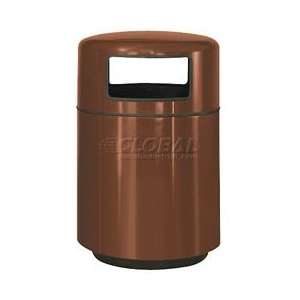  Round Trash Can, Burgundy, 36 Gal Capacity, 24Dia X 39H 