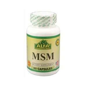  Alfa Vitamins MSM 550 mg 60 caps Immune & Joint Support 