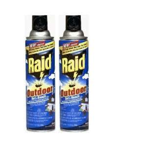  Raid OUTDOOR Ant and Roach Killer ~ PACK of 2 (17.5 FL Oz 