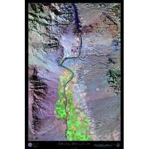  Bullhead City, AZ & Laughlin, Nevada satellite poster view map 
