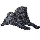 Adorable Newborn Black Pug Puppy Dog Iron on Patch