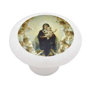  The Virgin with Angels by Bouguereau Decorative High Gloss 