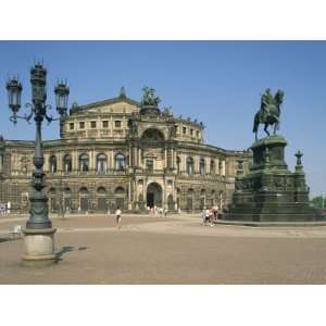  Semper Opera House in the City of Dresden, Saxony, Germany 