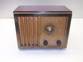 Antique RCA Victor Bakelite Case Old Plastic Tube Radio Model 75X14 NR 