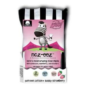   Natural Essentials Noz Eez Sassy Strawberry Nose Wipes Baby