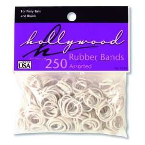  Hair Accessories Hollywood Small Rubber Bands   White (250 