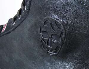 645 Italy ALEXANDER MCQUEEN Skull & Metal Frame Sneakers 43.5 10.5 