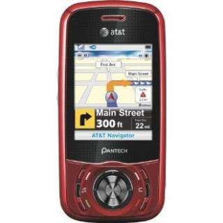Pantech C740 Matrix Red QWERTY SLIDER VERY USED AT&T 843124001290 
