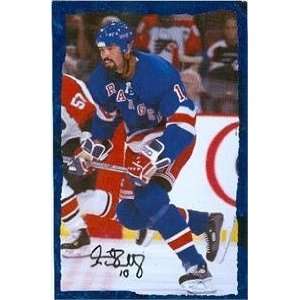 Sandy McCarthy autographed New York Rangers post card