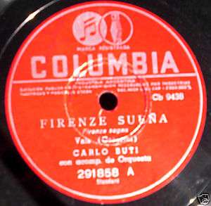 CARLO BUTI VIEJA BALAUSTRADA FIRENZE 78 RPM 10  